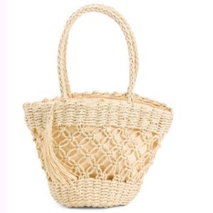 Lulu Collection Raffia Woven Bag